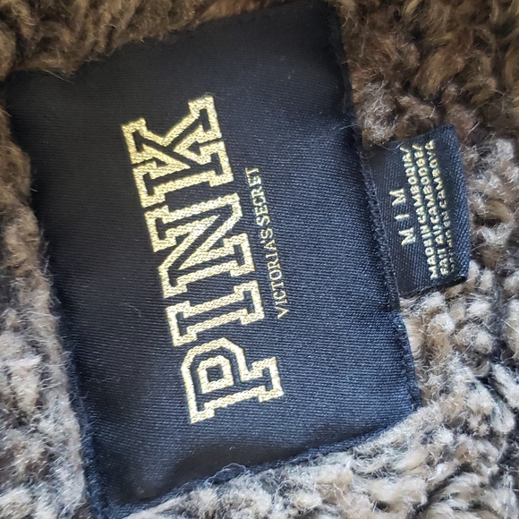 Victoria's Secret PINK Faux Fur Lined Zip Up Hoodie - Picture 7 of 12